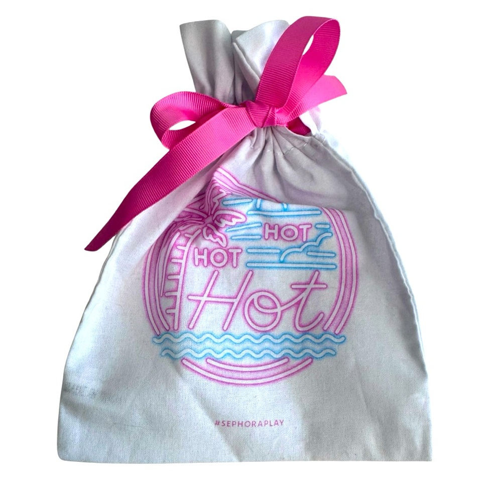 Sephora Play Hot Hot Hot Tropical Drawstring Fabric Makeup Cosmetic Gift Bag